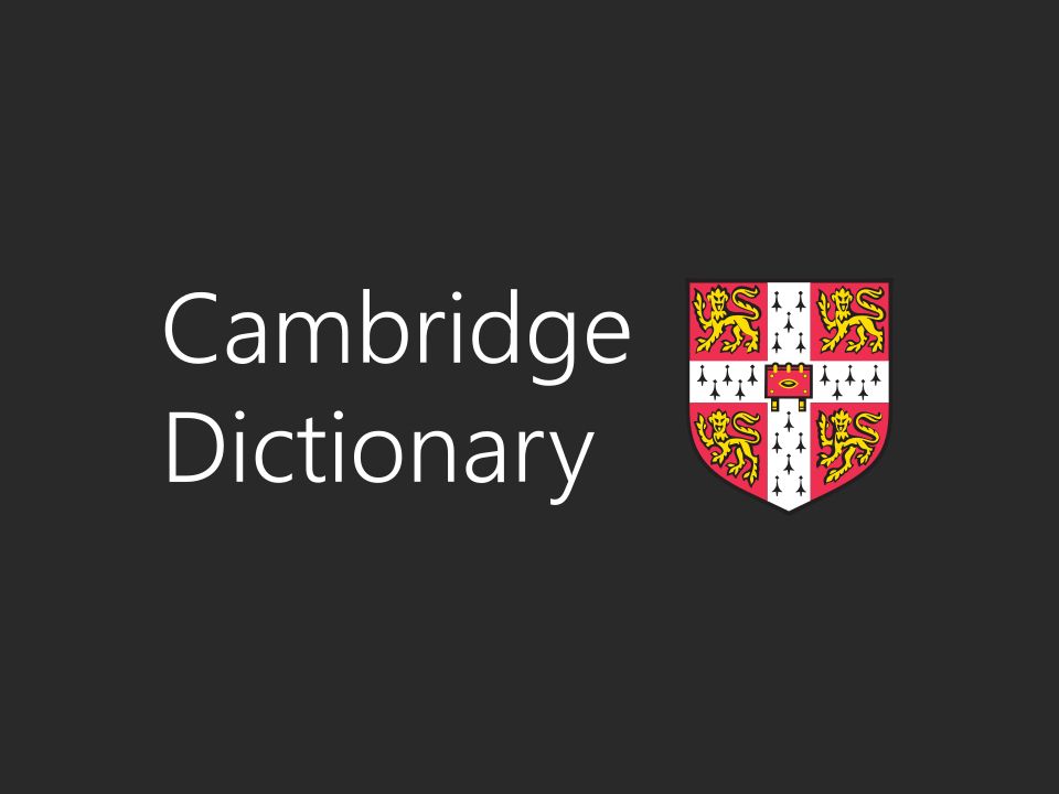 Cambridge dictionary презентация